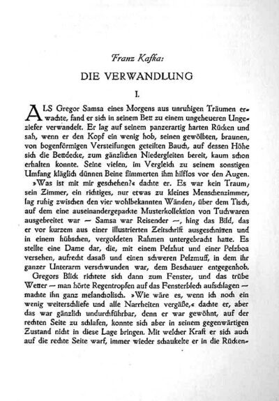 Die Verwandlung Zusammenfassung Die Verwandlung • Zusammenfassung & Inhalt [ + Figuren]