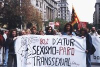 Protest der Transsexuals de Catalunya in Barcelona 2001
